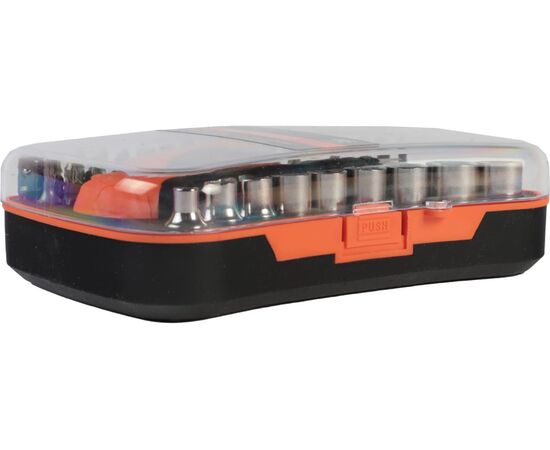  Отвертка-трещотка Patriot SPS-46 (350003304) с битами и торцевыми головками, 46 предметов 