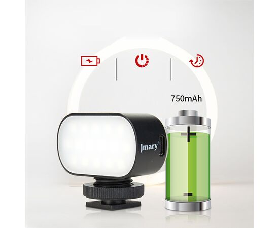  Светодиодный осветлитель JMARY FM-16RGB MINI, 750mAh 