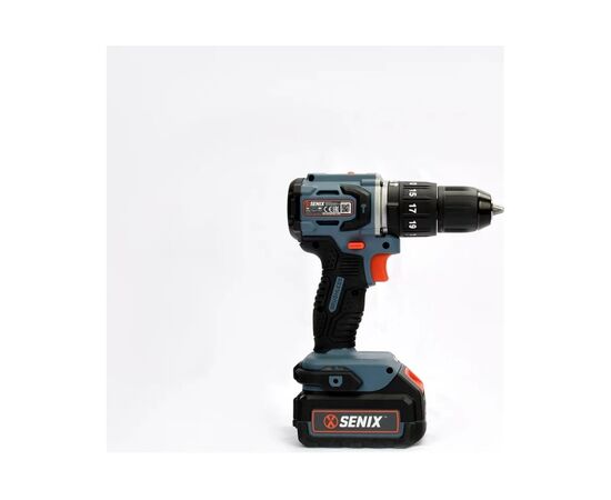  Дрель-шуруповерт SENIX X2 PDHX2-M2-EU SET 20В, 60 Нм, 2х4Ач, ЗУ, кейс 