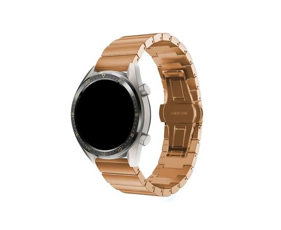  Ремешок - WB38 Металл блочный на застежке 20 мм универсальный (rose gold) (230536) 