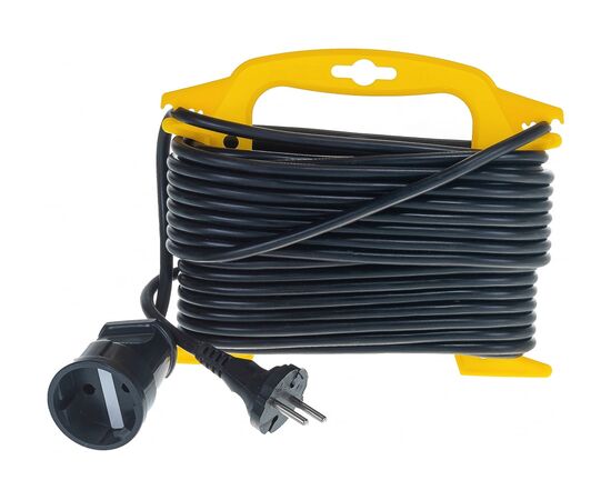  Удлинитель на рамке STAYER 55014-15_z01, MF 207, 15м, 2200Вт, 1 гнездо, ПВС 2х0,75мм2 