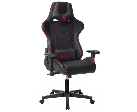  Кресло игровое A4Tech Bloody GC-400 черный/красный с подголов. крестов. пластик черный 