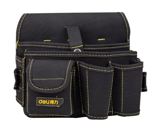  Поясная сумка монтажника электрика DELI DL-P5 111150 для инструмента с ремнем 270x190x140мм 