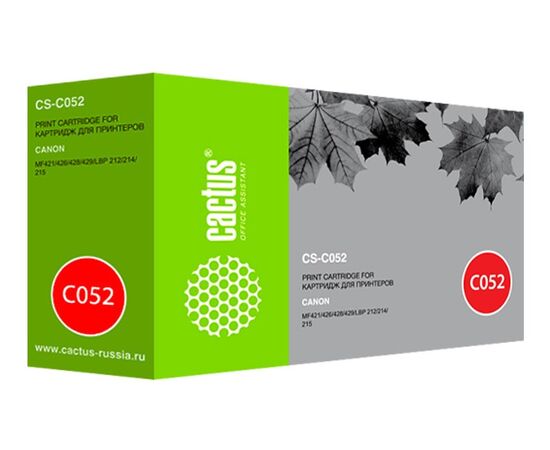  Тонер Картридж Cactus CS-C052 черный (3100стр.) для Canon Canon MF421/426/428/429; LBP 212/214/215 