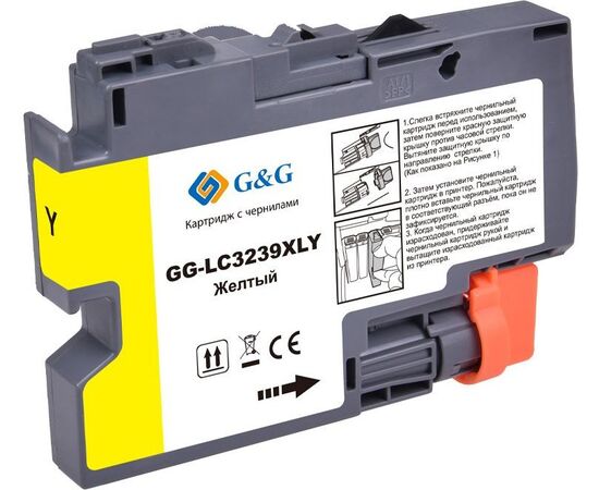  Картридж струйный G&G GG-LC3239XLY желтый (52мл) для Brother HL-J6000DW/J6100DW 