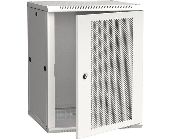  Шкаф коммутационный ITK Linea W (LWR3-18U66-PF) настенный 18U 600x600мм пер.дв.перфор.серый сталь 