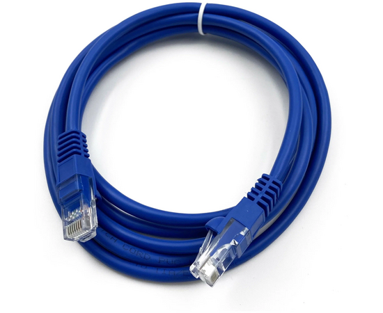  Патч-корд Buro (UTP-5E-2M-BL) UTP 4 пары cat5E CCA molded 2м синий RJ-45 (m)-RJ-45 (m) 
