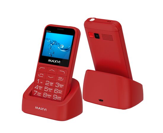  Мобильный телефон MAXVI B231ds Red 
