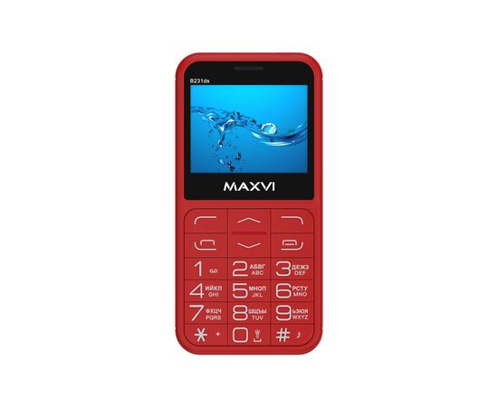  Мобильный телефон MAXVI B231ds Red 