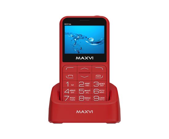  Мобильный телефон MAXVI B231ds Red 