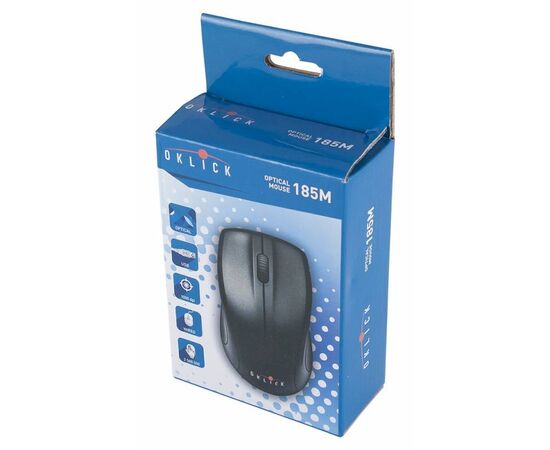  Мышь Oklick 185M черный USB 