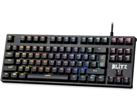  Клавиатура DEFENDER Blitz GK-240L, радужная подсветка 45240, черный 