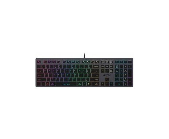  Клавиатура A4Tech Fstyler FX60H серый USB slim LED (FX60H Grey/Neon) 
