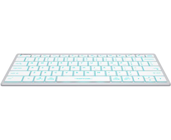  Клавиатура A4Tech Fstyler FX61 белый USB slim LED (FX61 White) 
