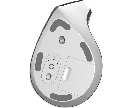  Мышь Оклик 991MW (1885263) серый оптическая 2400dpi silent беспроводная BT/Radio USB для ноутбука 7but 