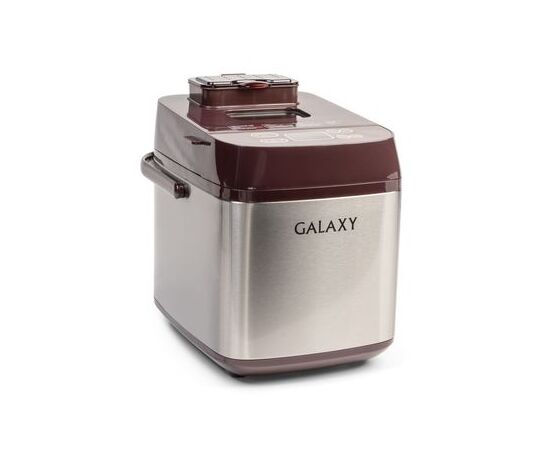  Хлебопечь Galaxy Line GL 2700 коричневый/серебро, 600 Вт, вес выпечки 500 и 750г, ЖК-дисплей, 19программ 