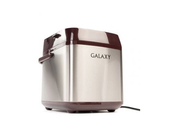  Хлебопечь Galaxy Line GL 2700 коричневый/серебро, 600 Вт, вес выпечки 500 и 750г, ЖК-дисплей, 19программ 