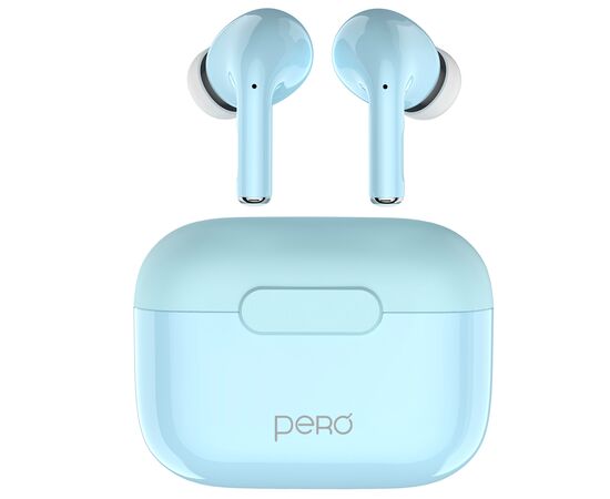  Беспроводные наушники PERO TWS06 COMFORT Light blue 
