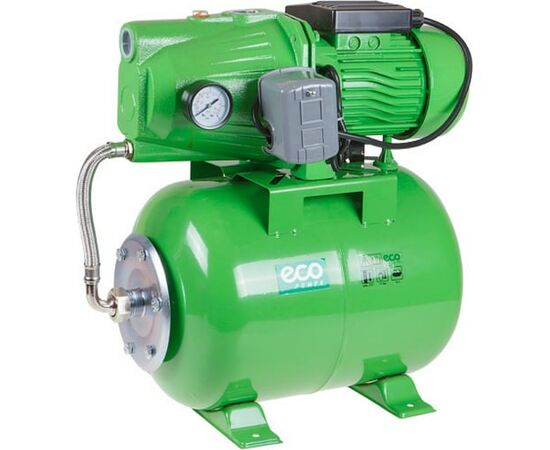 Автостанция водоснабжения ECO GFI-904 (900 Вт, 3100 л/ч, 42 м, 4.8 атм макс, корпус насоса чугун, бак 24 л) 