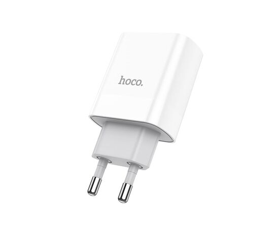  Сетевое зарядное устройство 2USB 3.1A PD 20W+QC3.0 быстрая зарядка Hoco C80A (White) 
