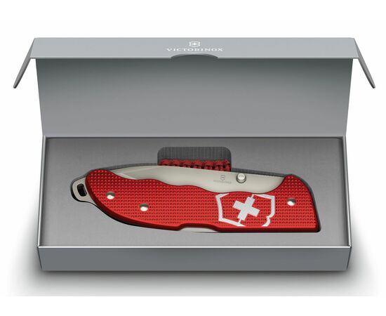  Складной нож Victorinox Evoke Alox 0.9415.d20, функций 5, 136мм, красный, коробка подарочная 