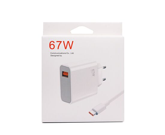 Адаптер Сетевой с кабелем - [BHR6035EU] USB 67W (USB/Type-C) (A) (white) (221955) 