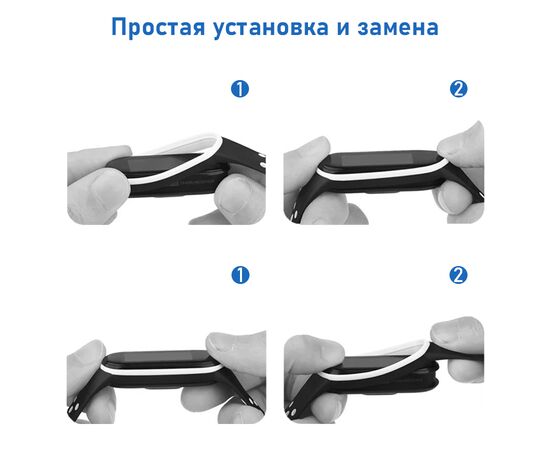  Ремешок силиконовый перфорированный Great Case Sport NK для Xiaomi Mi Band 5/6/7, 250мм, на кнопке, серый+розовый (8) 
