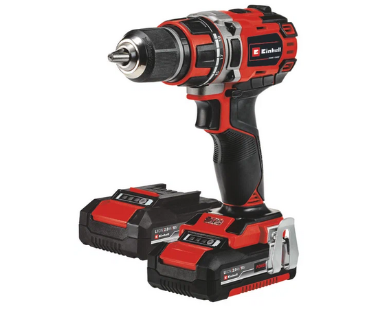  Дрель Einhell PXC TE-CD 18/50 li BL (4513896) 18в,50нм, патрон 13мм, 2x2,0ач+ЗУ, кейс 