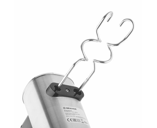  Миксер BRAYER BR1306, 800 Вт, 5 скор.реж, турбо,насад. венчики, насад для взбивания 