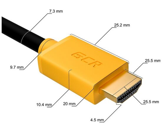  Кабель Greenconnect GCR-HM441-1.5m HDMI 2.0 HDR 4:2:2 Ultra HD 4K 60 fps 60Hz/5K*30Hz 3D Audio 1.5m 18.0Гбит/с 28/28 AWG OD7.3mm тройной экран черный 