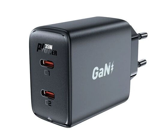 СЗУ ACEFAST A49 PD35W GaN  USB-C+USB-C (черный) 
