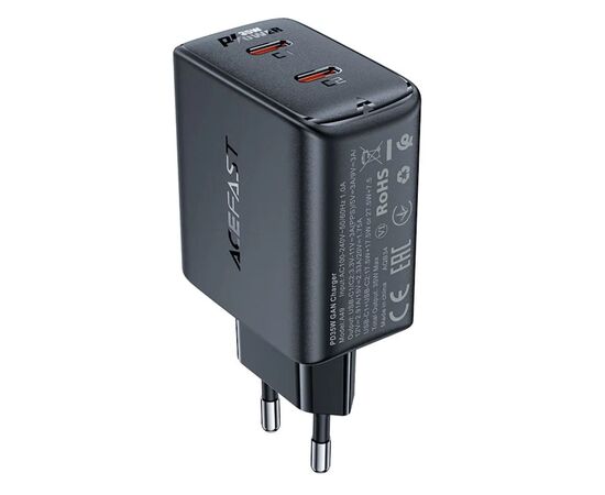  СЗУ ACEFAST A49 PD35W GaN  USB-C+USB-C (черный) 