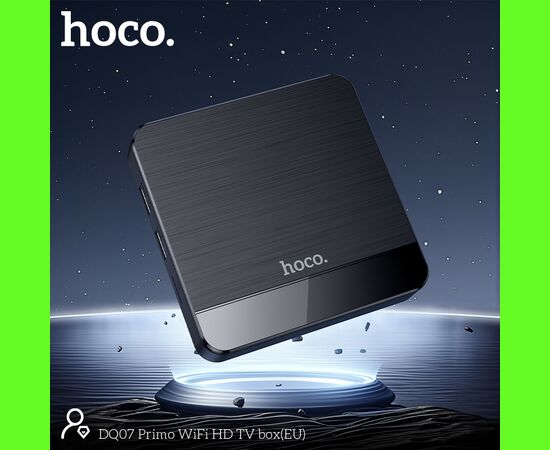  Смарт-ТВ приставка HOCO DQ07 Primo WiFi HD черный Cortex-A55, Android 9 version 4GB+64GB 