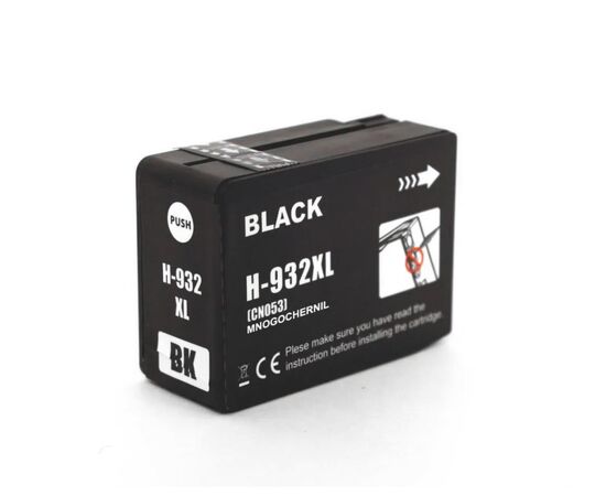  Картридж струйный NV Print 932XLBK (NV-CN053AE)  Black для HP OfficeJet 6100, 6600, 6700, 7110, 7510, 7610, 7612 (1000 стр) совместимый 
