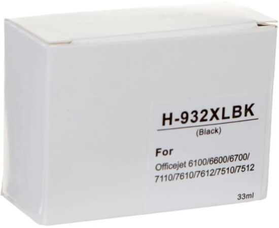  Картридж струйный NV Print 932XLBK (NV-CN053AE)  Black для HP OfficeJet 6100, 6600, 6700, 7110, 7510, 7610, 7612 (1000 стр) совместимый 