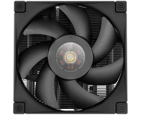  Кулер DEEPCOOL AN400 BK, Black LGA1700/1200/115X/AM5/AM4 низкопрофильный 52,5 mm (TDP 150W, PWM, Fan 120mm, 4 тепл. трубок, Copper Base) 