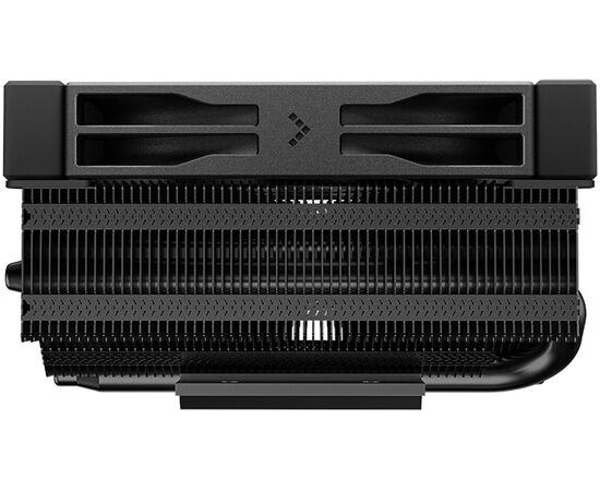  Кулер DEEPCOOL AN400 BK, Black LGA1700/1200/115X/AM5/AM4 низкопрофильный 52,5 mm (TDP 150W, PWM, Fan 120mm, 4 тепл. трубок, Copper Base) 
