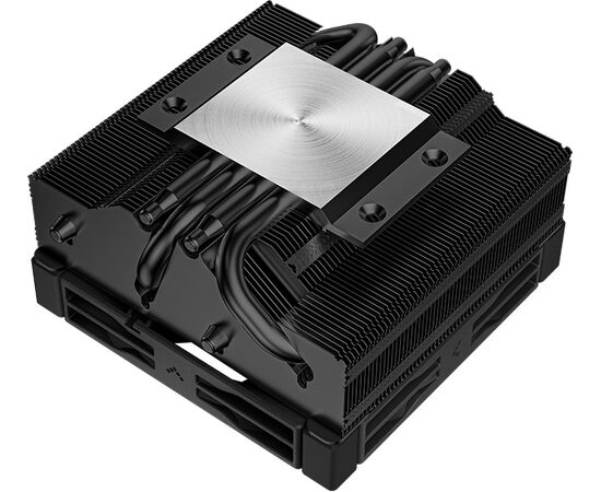  Кулер DEEPCOOL AN400 BK, Black LGA1700/1200/115X/AM5/AM4 низкопрофильный 52,5 mm (TDP 150W, PWM, Fan 120mm, 4 тепл. трубок, Copper Base) 