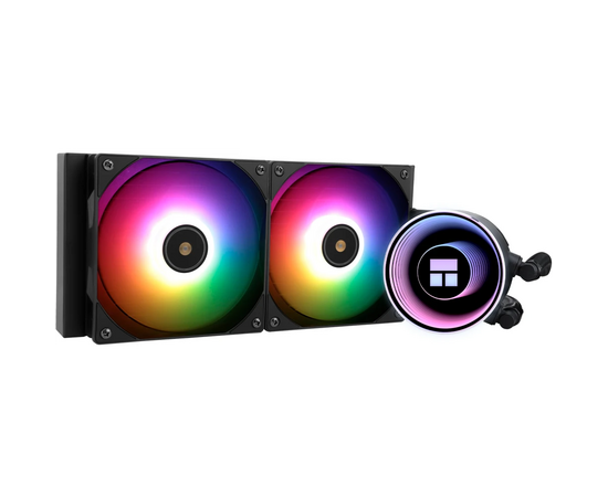  СВО Thermalright Frozen Notte 240 Black Argb V2 (F-Notte-240-BL-ARGB-V2) 240mm, Fans 2x120mm, 72.37CFM, 27.7dBA, 2000RPM 