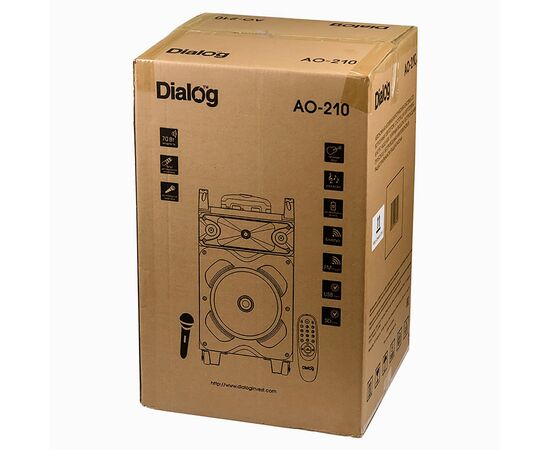  Портативная акустика напольная Dialog Oscar AO-210, микрофон BT (black) (127092) 