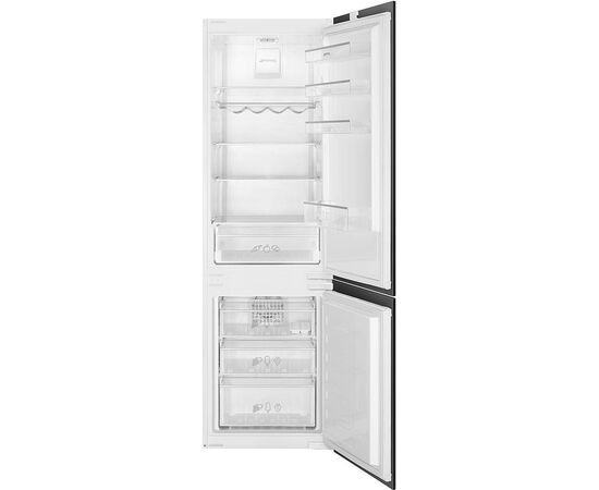  Встраиваемый холодильник SMEG C3170NE комбинированный, автоматическая разморозка, LED подсветка, инверторный компрессор, механический контроль темпера 