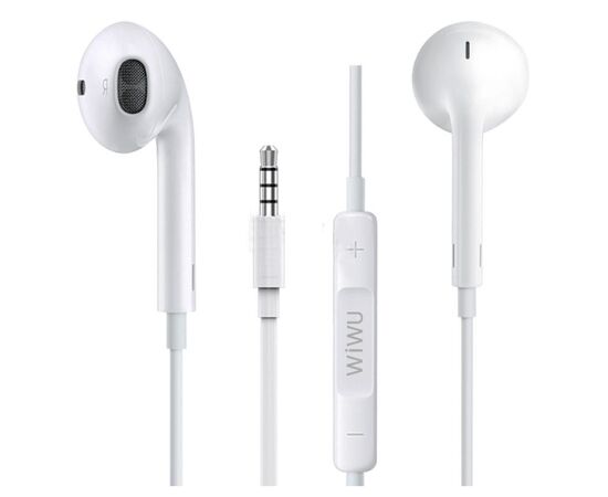  Наушники проводные WiWU 101 , Jack 3.5mm (White) 