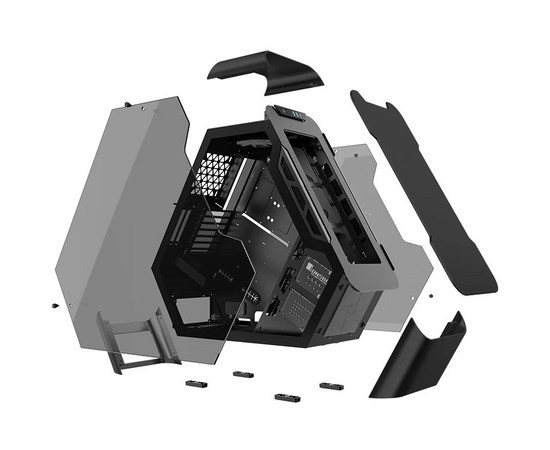  Корпус JONSBO TR03-A Black Aluminium panel 