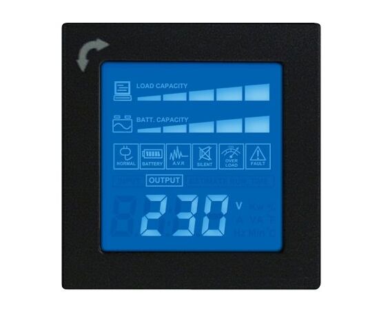  ИБП CyberPower Line-Interactive PR3000ELCDRT2U 3000VA/2700W USB/RS-232/Dry/EPO/SNMPslot/RJ11/45/ВБМ (9 IEC С13, 1 IEC C19) 