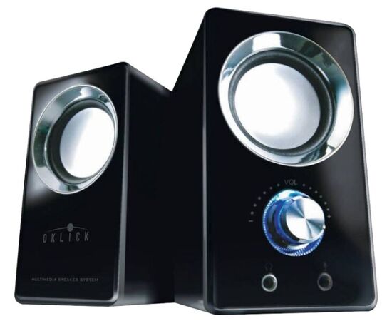  Колонки Oklick OK-116 2.0 черный 6Вт 