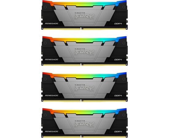  ОЗУ Kingston Fury Renegade RGB KF436C16RB12AK4/64 64GB3600MT/s DDR4 CL16DIMM (Kit of4)1Gx8 