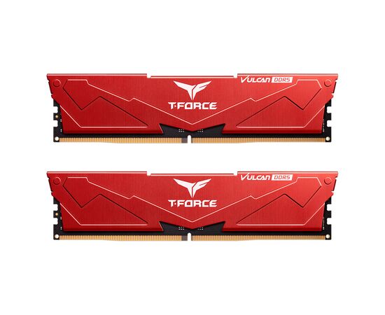  ОЗУ TEAMGROUP T-Force Vulcan 64GB (FLRD564G5600HC36BDC01) (2x32GB) DDR5 5600MHz CL36 (36-36-36-76) 1.30V / Red 