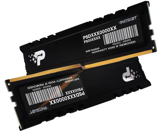  ОЗУ Patriot Signature Premium PSP532G4800KH1 DDR5 2x16GB 4800MHz RTL PC5-38400 CL40 DIMM 288-pin 1.1В kit single rank с радиатором Ret 