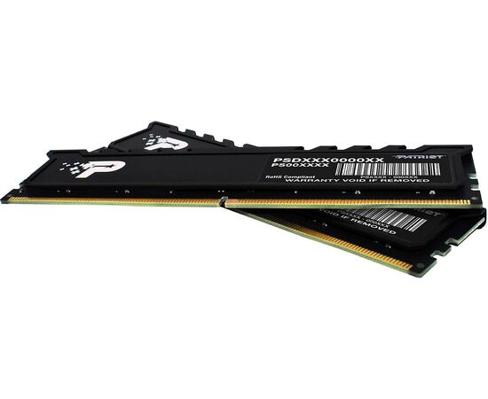  ОЗУ Patriot Signature Premium PSP532G4800KH1 DDR5 2x16GB 4800MHz RTL PC5-38400 CL40 DIMM 288-pin 1.1В kit single rank с радиатором Ret 