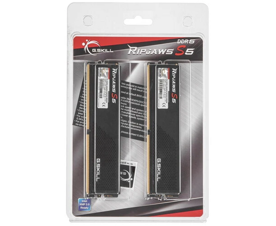  ОЗУ G.SKILL Ripjaws S5 32GB (F5-5200J4040A16GX2-RS5K) DDR5 (2x16GB) 5200MHz CL40 (40-40-40-83) 1.1V / Black 